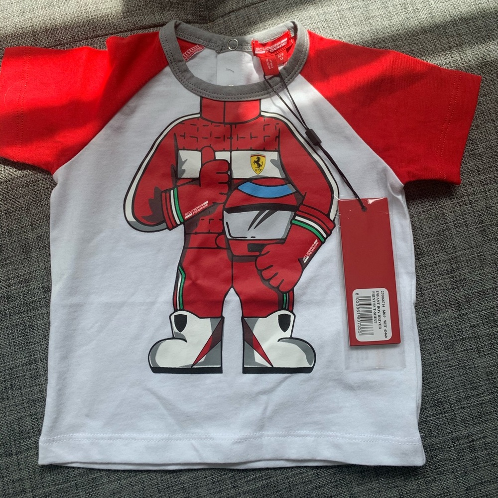 Ferrari Scuderia Baby Boy Infant T Shirt Driver
